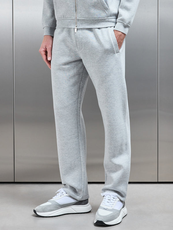 Essential Straight Leg Jogger in Marl Grey