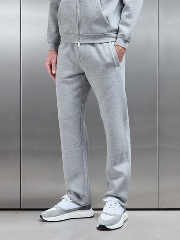 Essential Straight Leg Jogger in Marl Grey