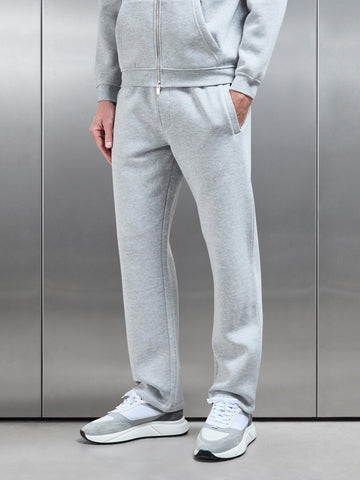 Essential Relaxed Straight Leg Jogger in Marl Grey