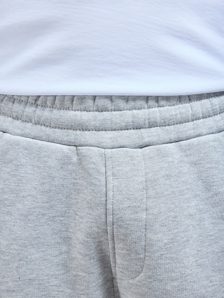 Essential Straight Leg Jogger in Marl Grey