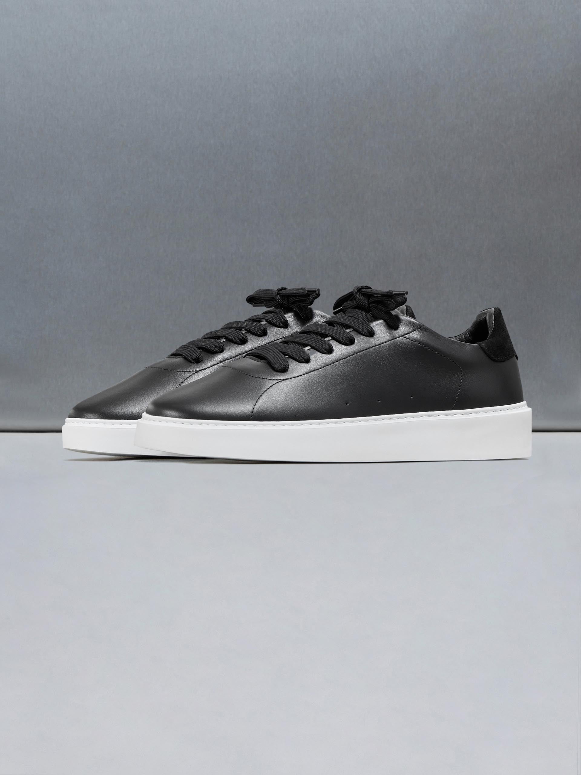 Everyday Leather Trainer in Black