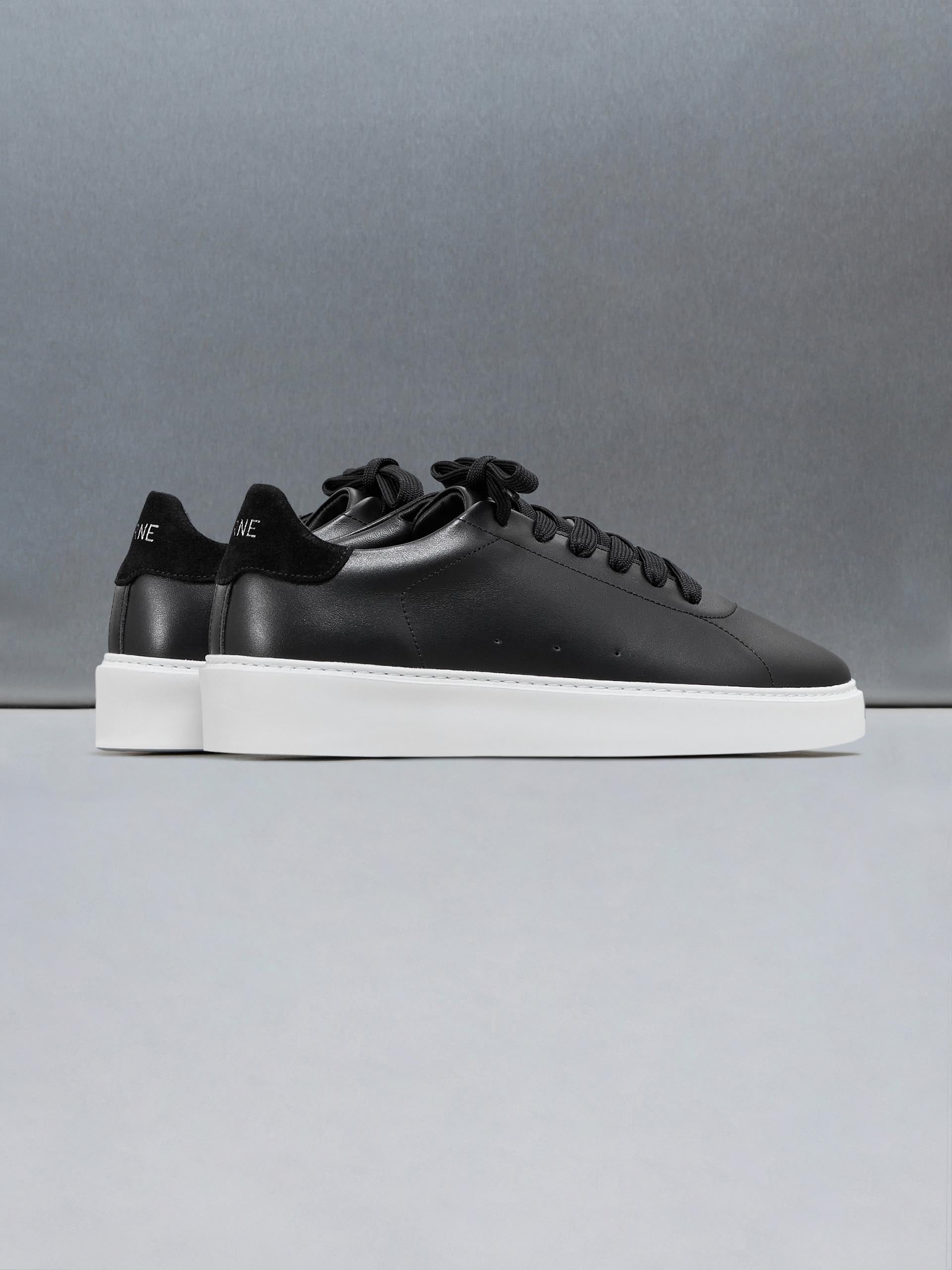 Everyday Leather Trainer in Black