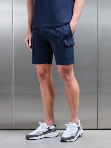 Everyday Luxe Cargo Short in Navy
