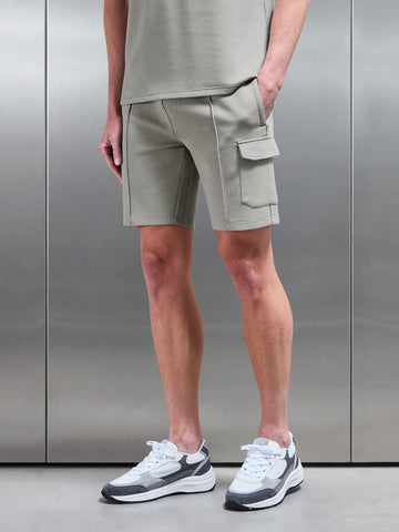 Everyday Luxe Cargo Short in Stone