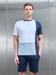 Everyday Luxe Colour Block T-Shirt in Navy