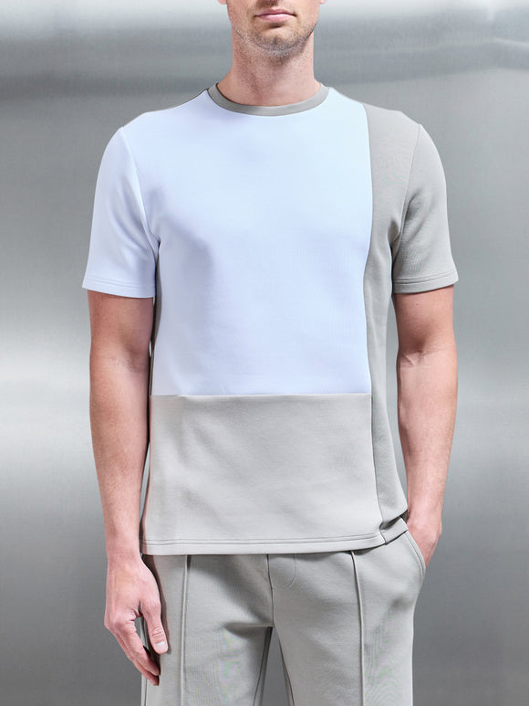 Everyday Luxe Colour Block T-Shirt in White