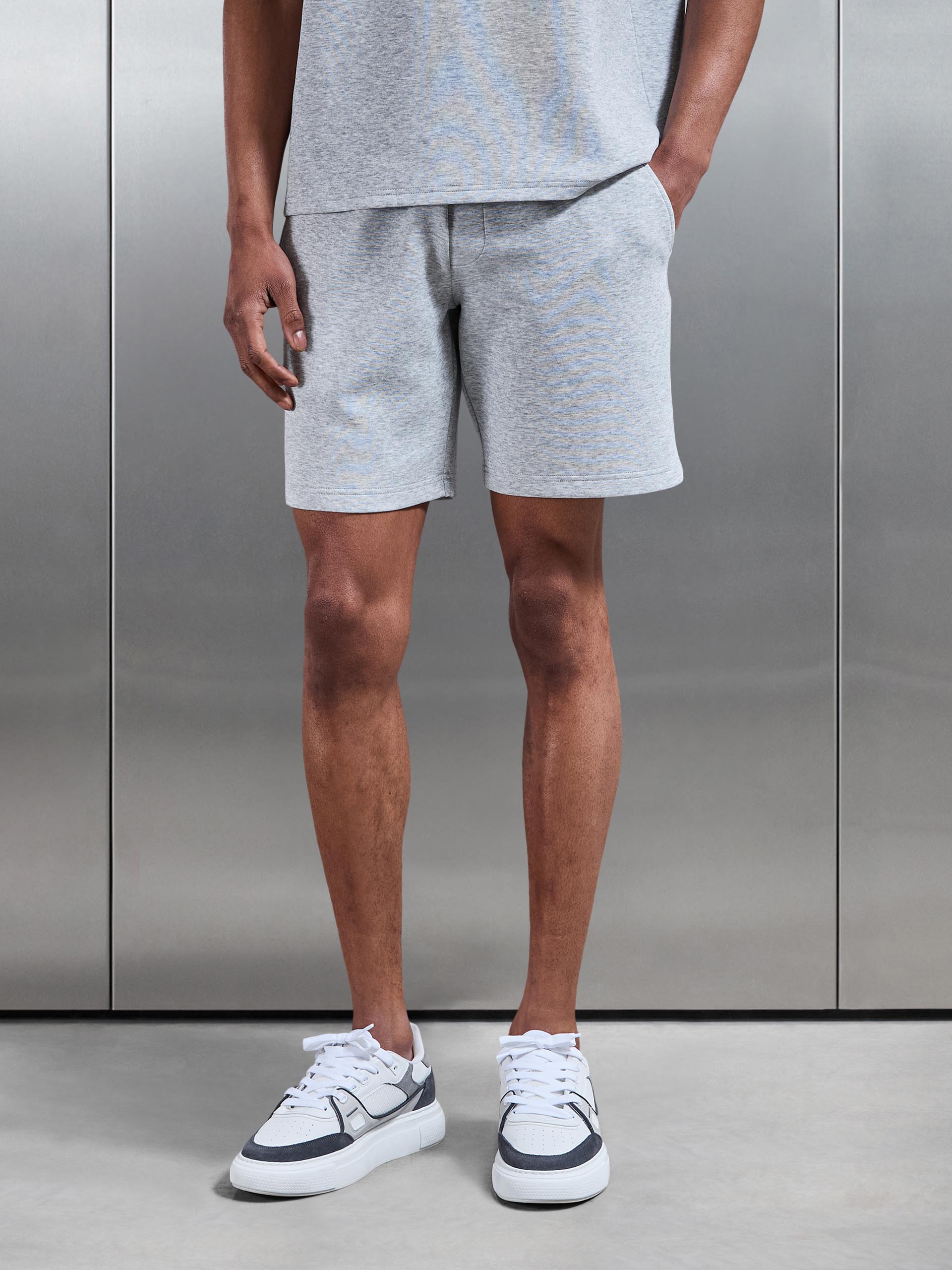 Everyday Luxe Short in Marl Grey