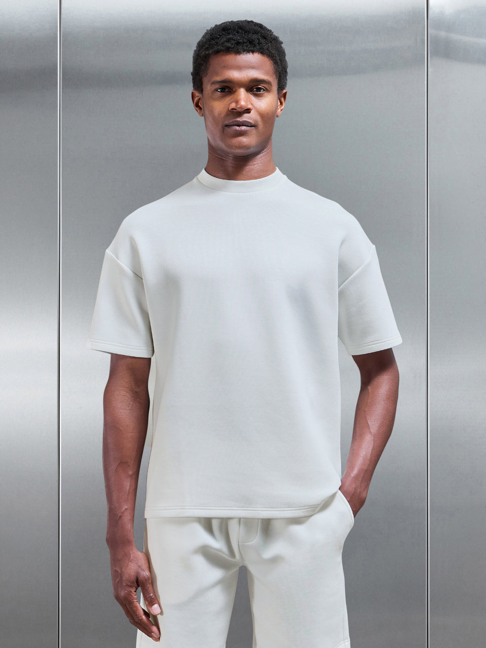 Everyday Luxe Relaxed T-Shirt in Off White