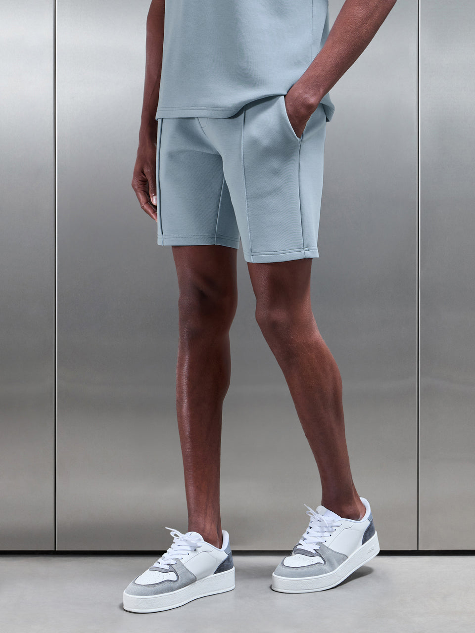 Everyday Luxe Short in Soft Blue