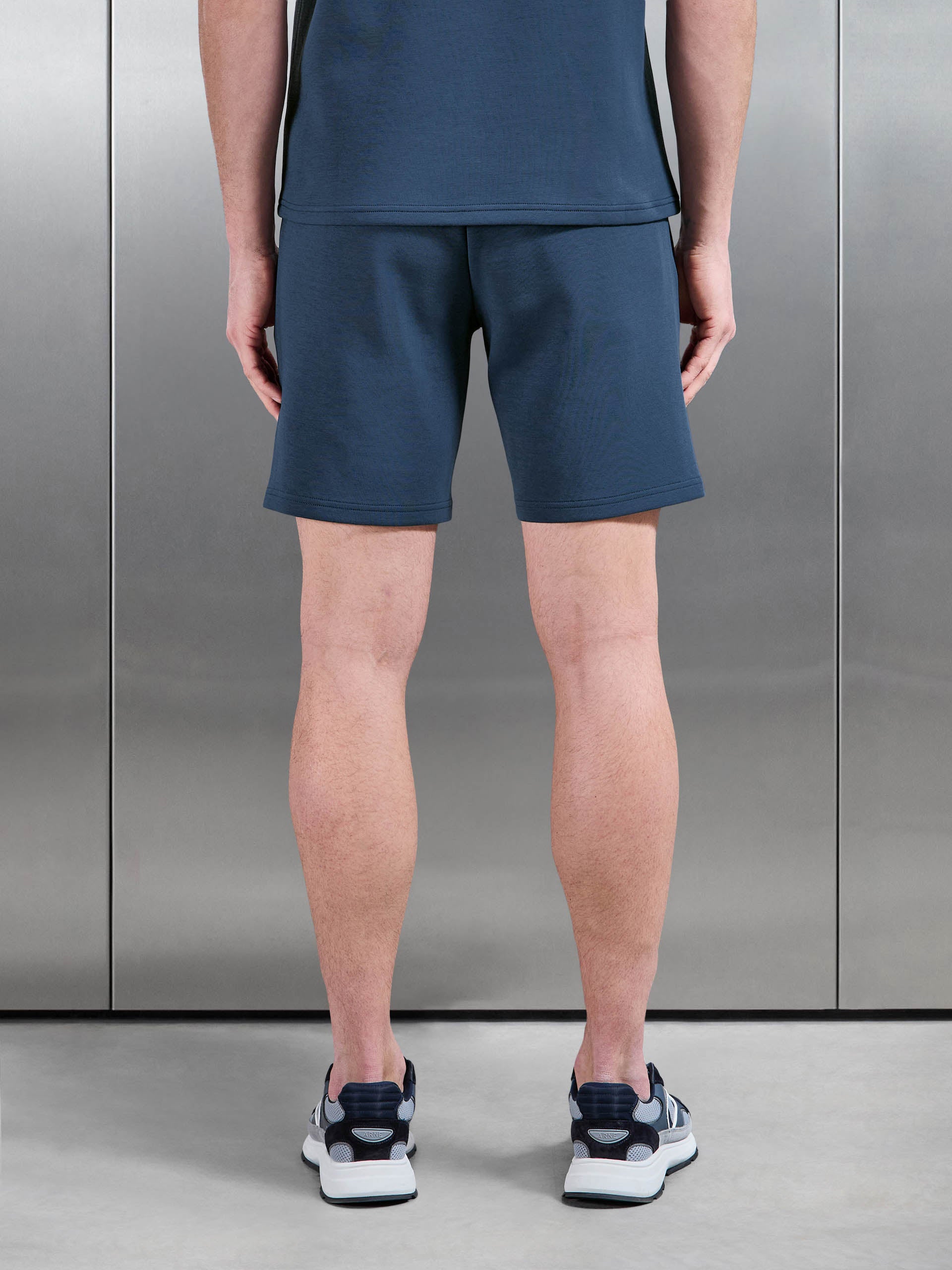 Everyday Luxe Short in Steel Blue