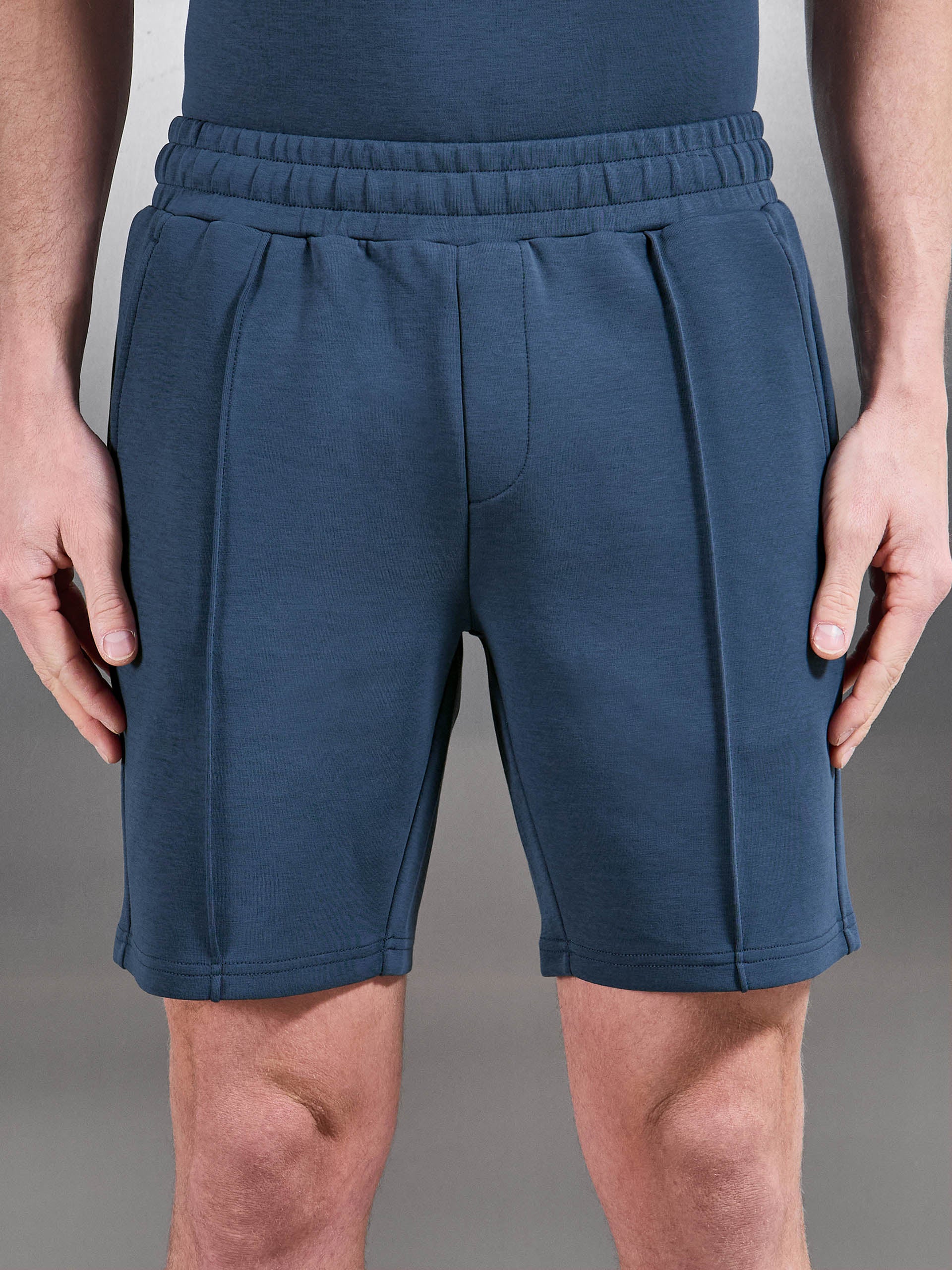 Everyday Luxe Short in Steel Blue