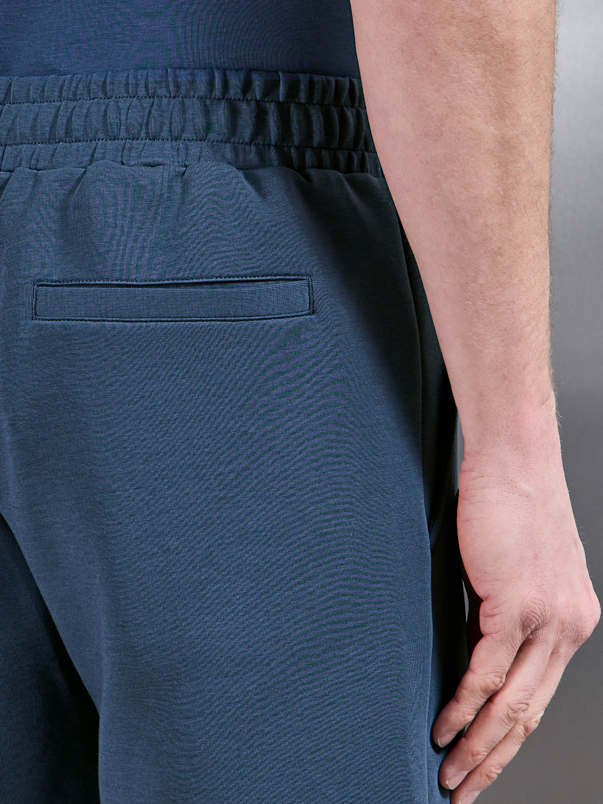 Everyday Luxe Short in Steel Blue