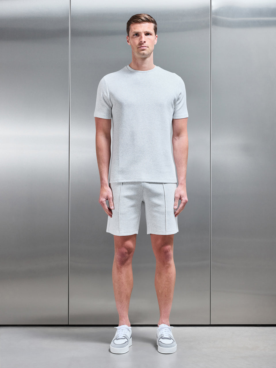 Everyday Luxe Short in White Marl
