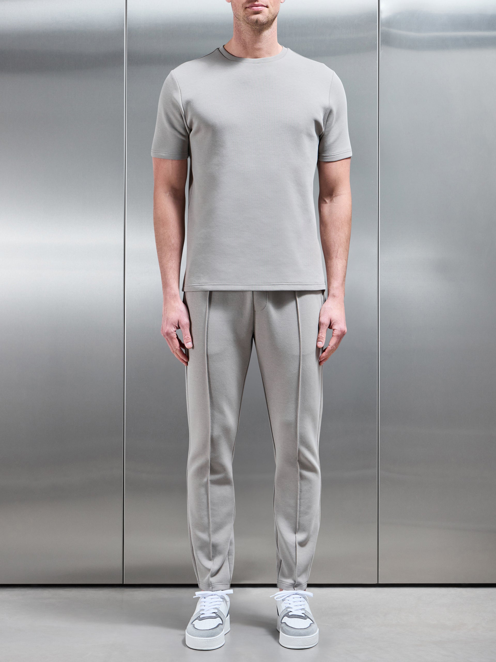 Everyday Luxe Slim Fit Jogger in Stone