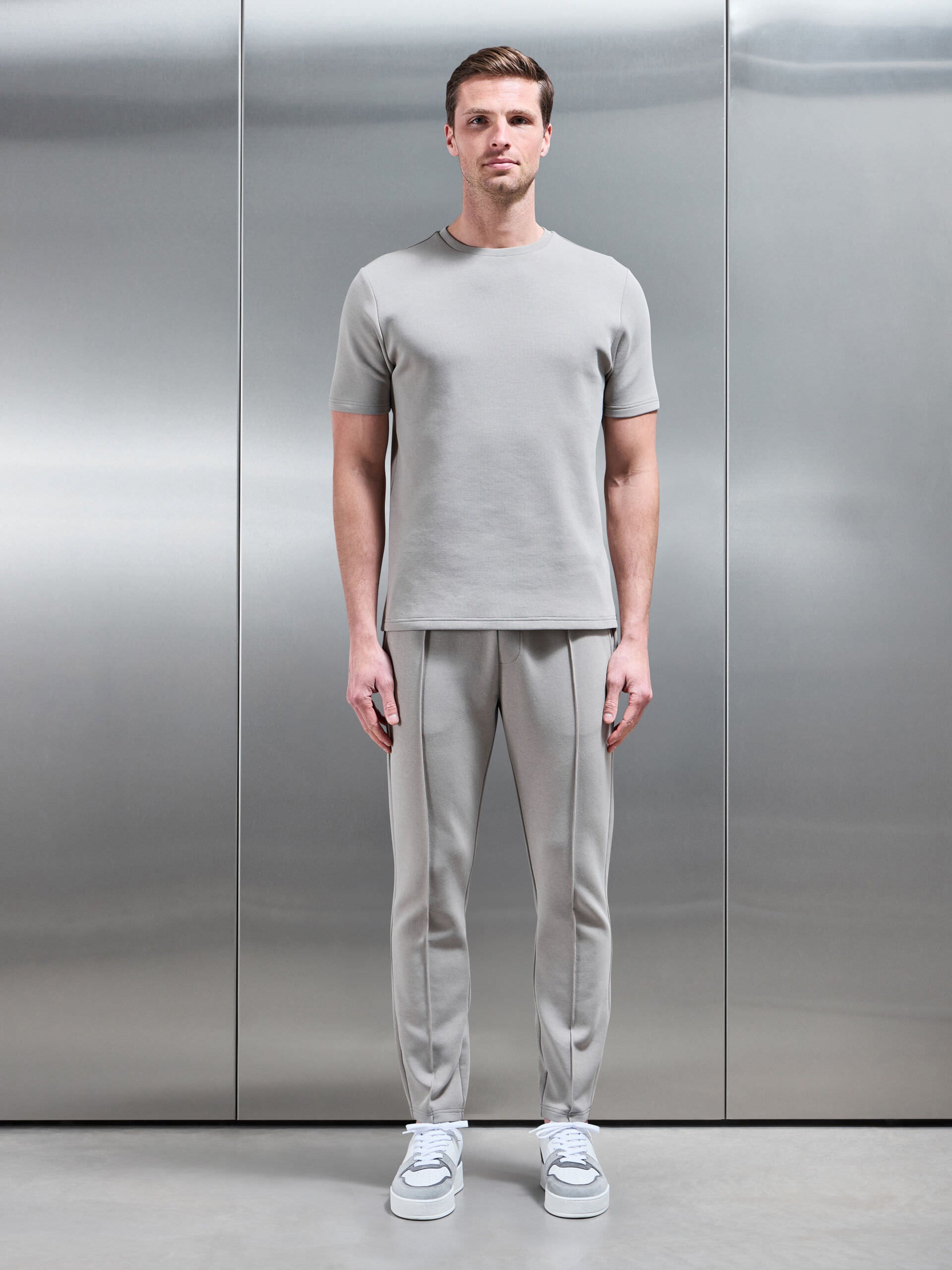 Everyday Luxe Slim Fit Jogger in Stone