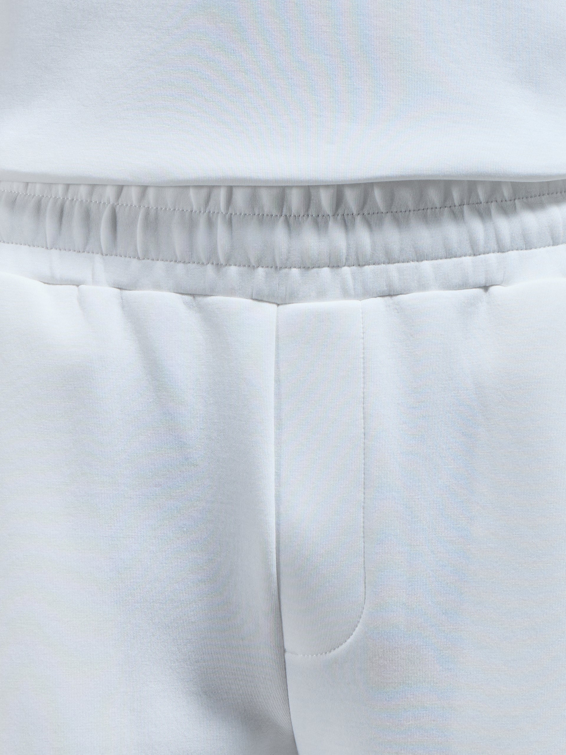 Everyday Luxe Straight Leg Jogger in Off White