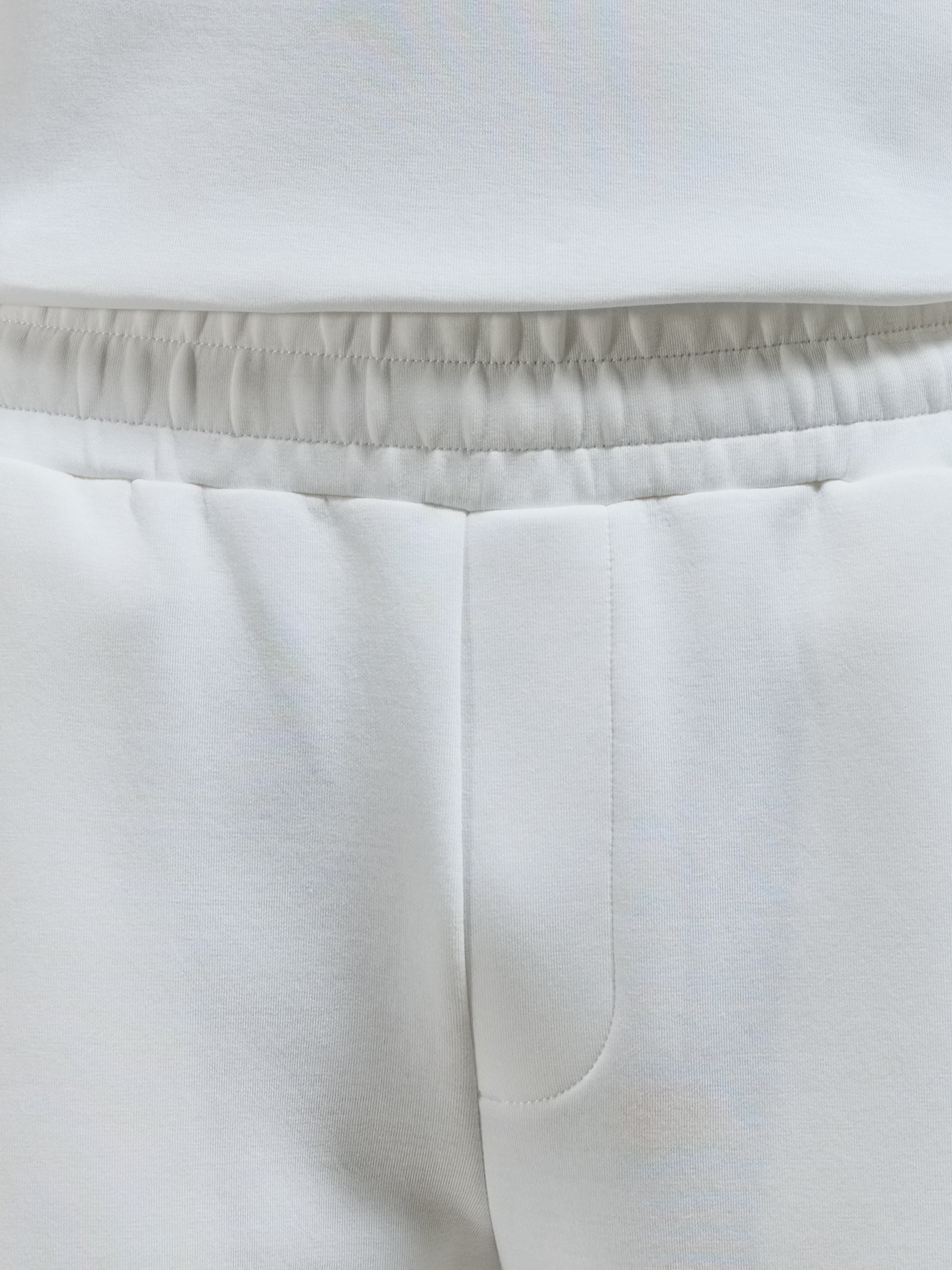 Everyday Luxe Straight Leg Jogger in Off White