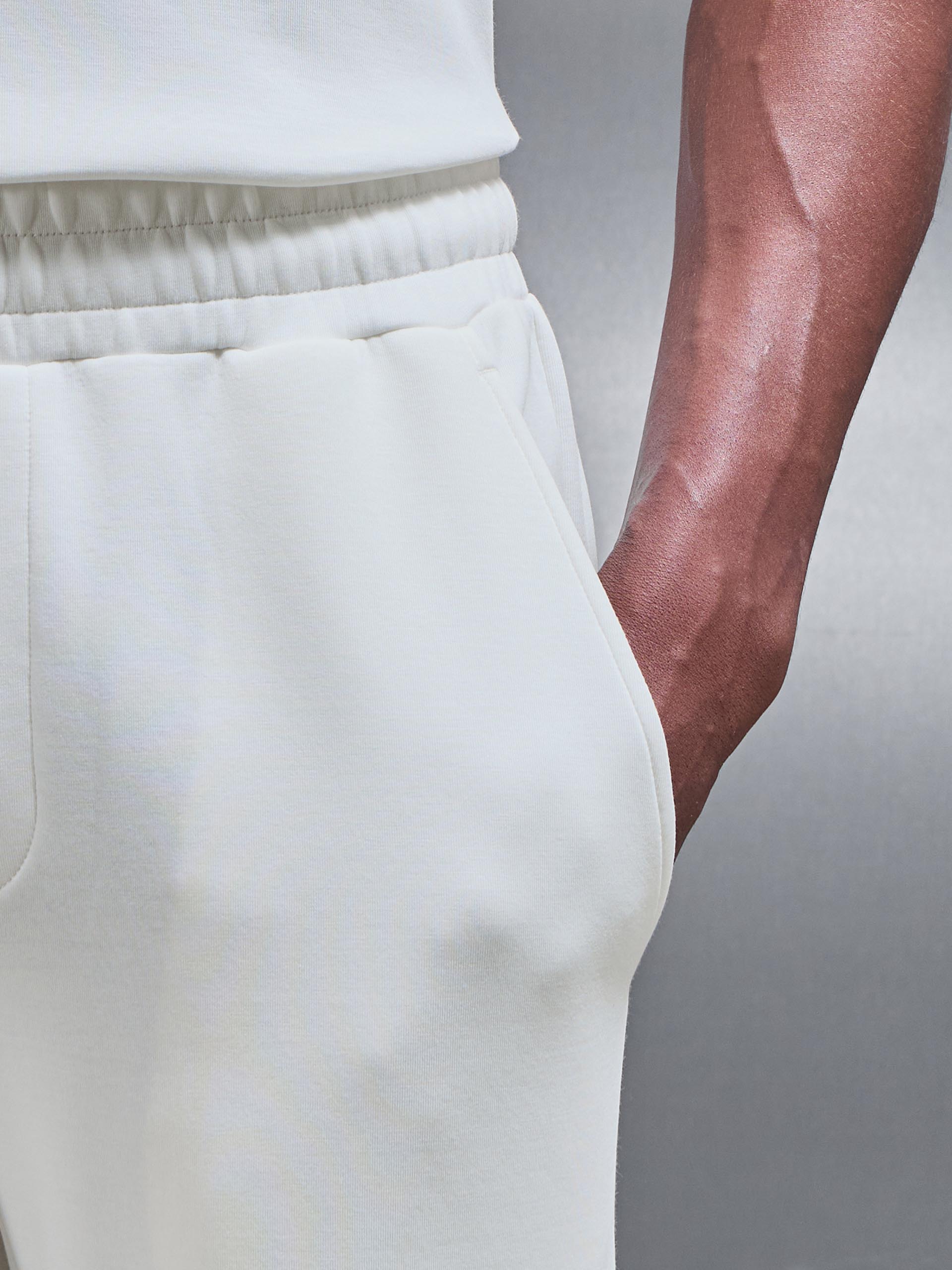 Everyday Luxe Straight Leg Jogger in Off White