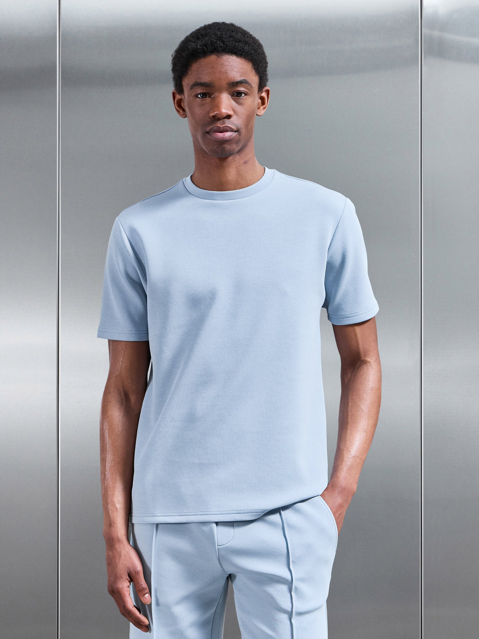 Everyday Luxe T-Shirt in Soft Blue