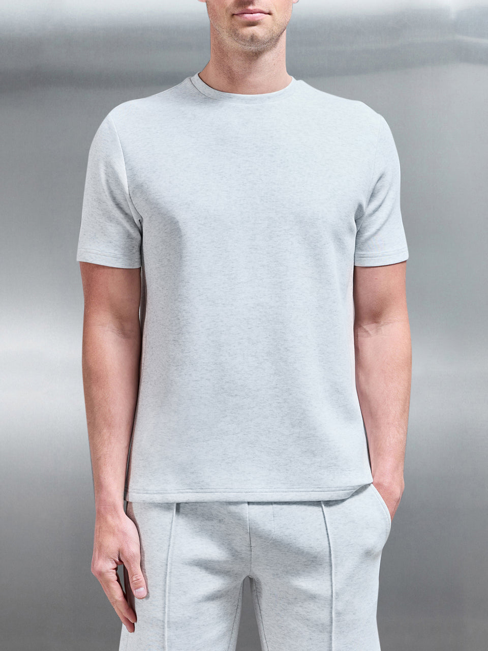 Everyday Luxe T-Shirt in White Marl