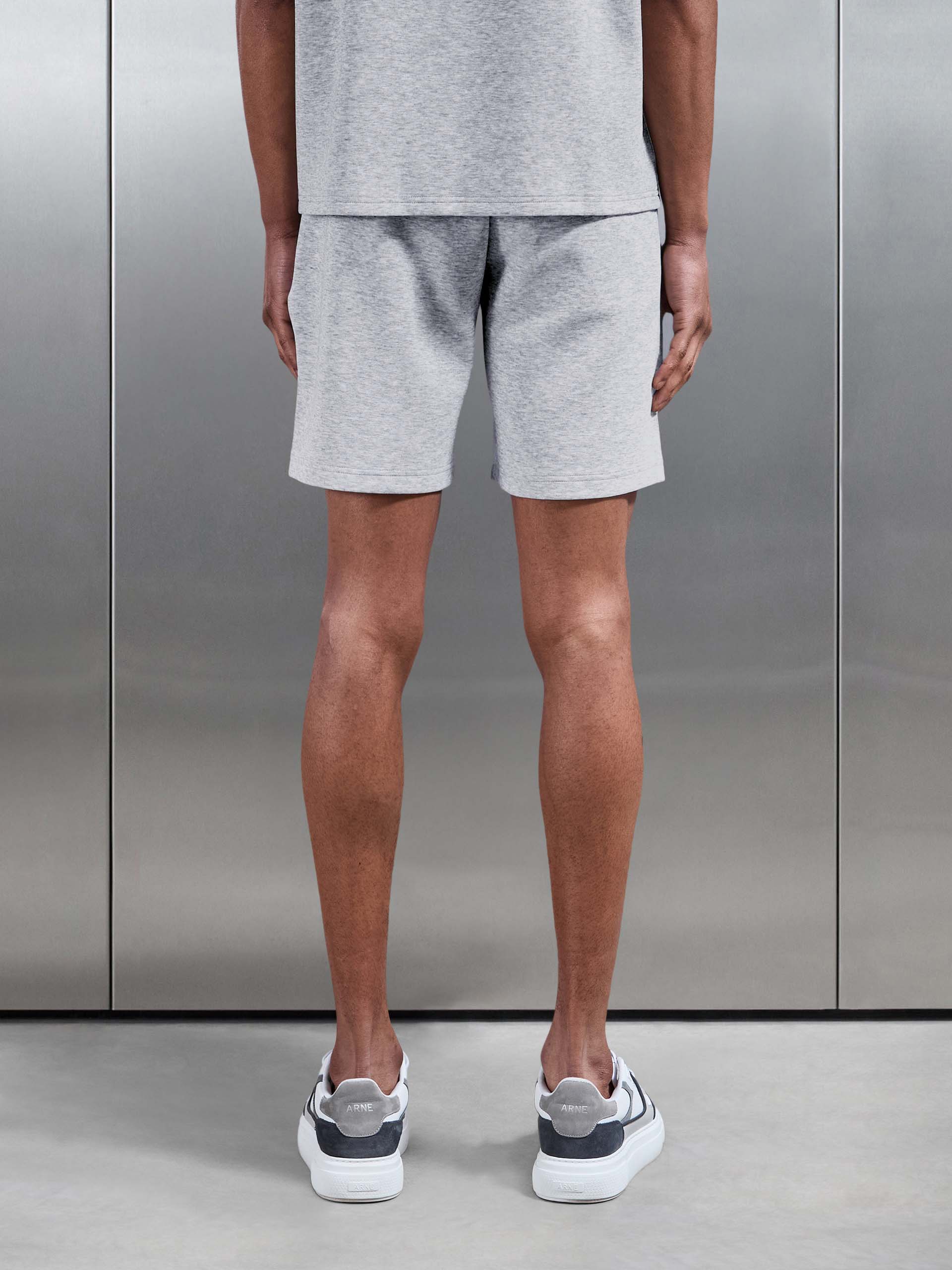 Everyday Luxe Relaxed Short in Marl Grey