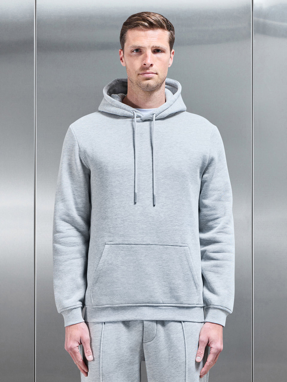 Essential Hoodie in Marl Grey