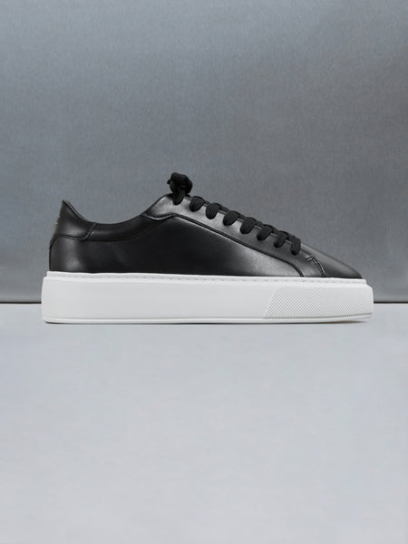 Essential Leather Trainer in Black