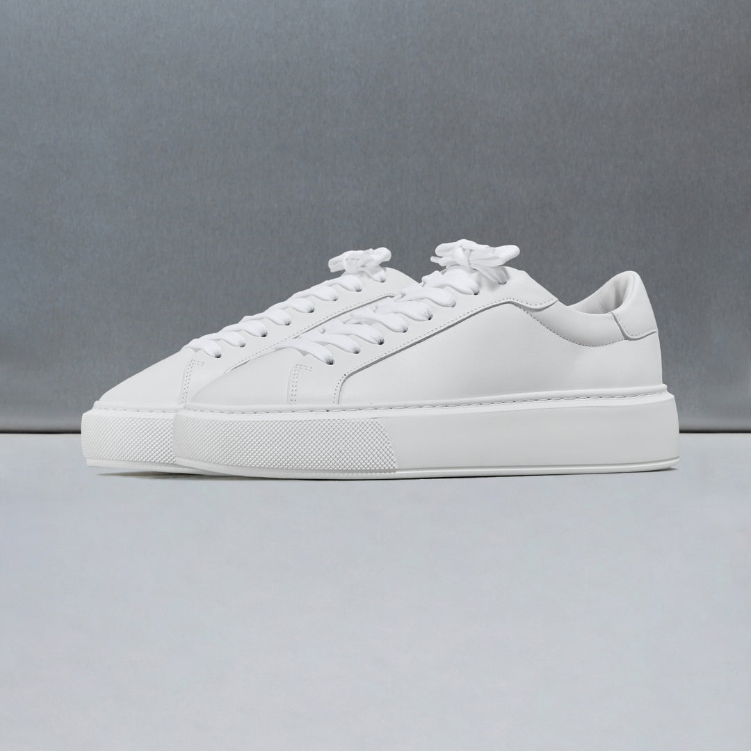 Essential Leather Trainer in White