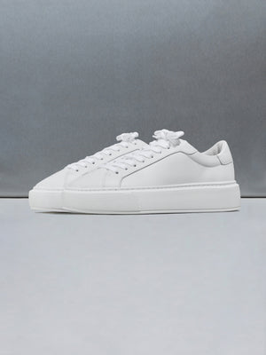 Essential Leather Trainer in White