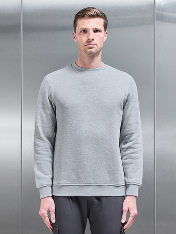 Essential Sweatshirt in Marl Grey