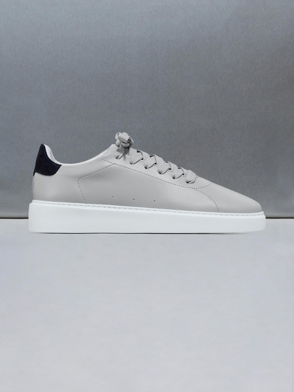 Everyday Leather Trainer in Grey