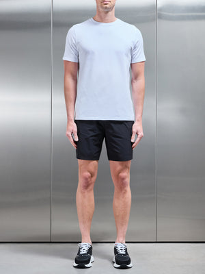 Flat Pocket Technical Cargo Short in Black