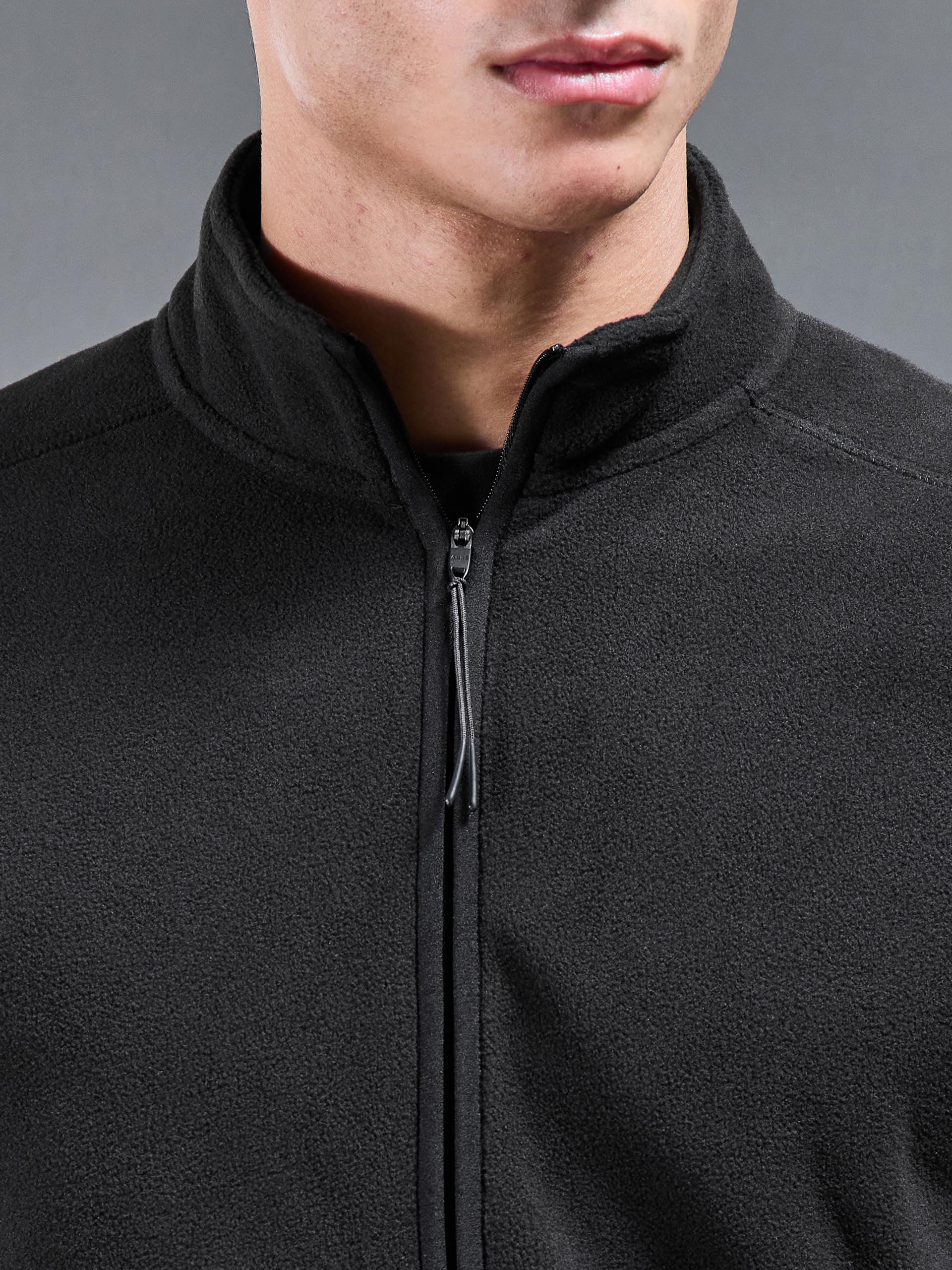 Fleece Jacket in Black