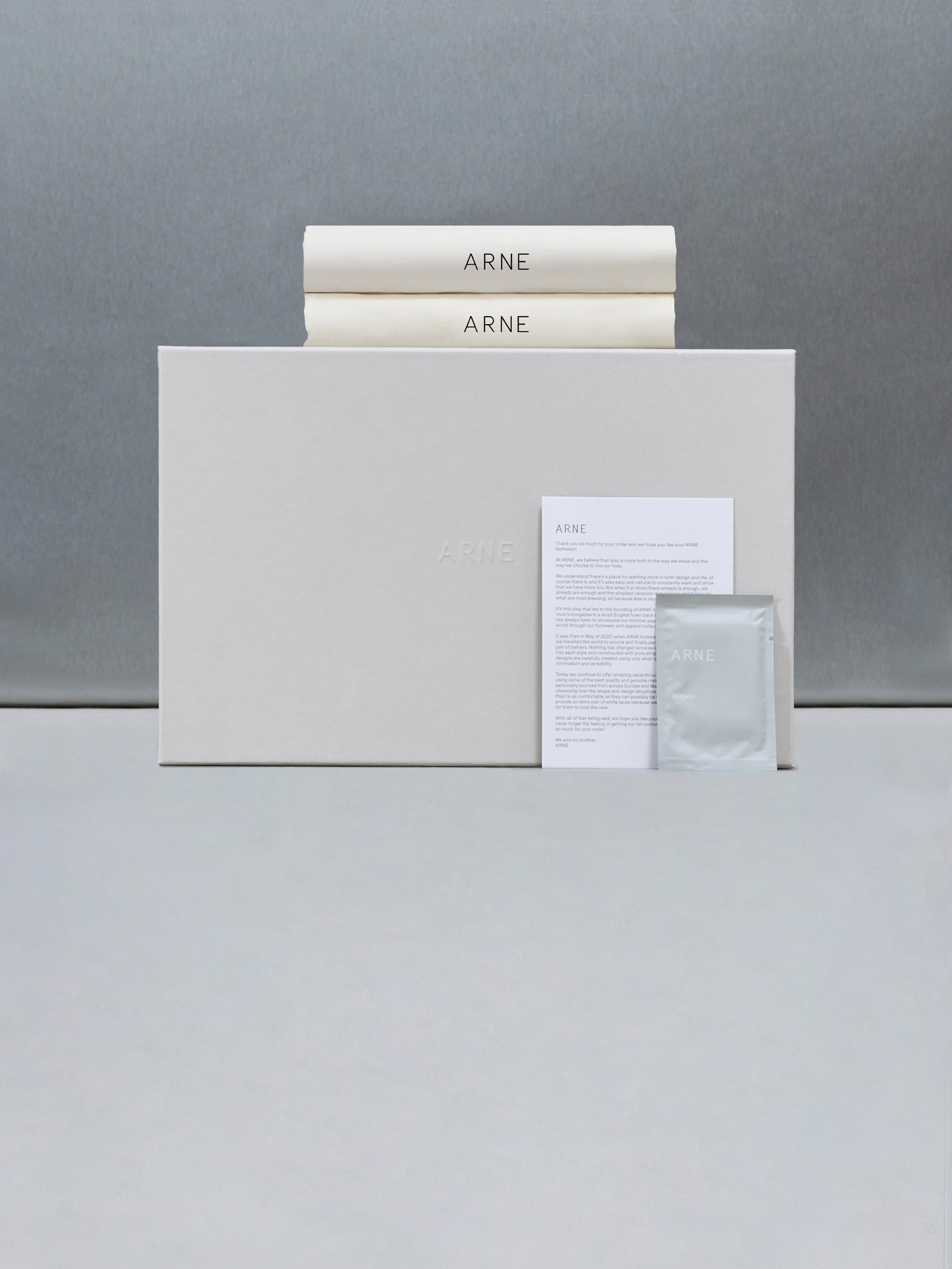 Basic Essential Leather Trainer in Triple White