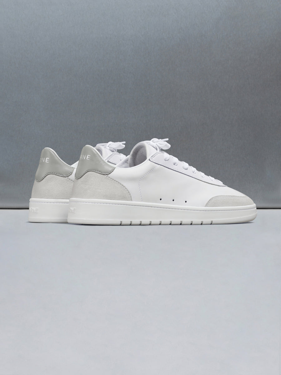 Tennis Trainer in White Olive