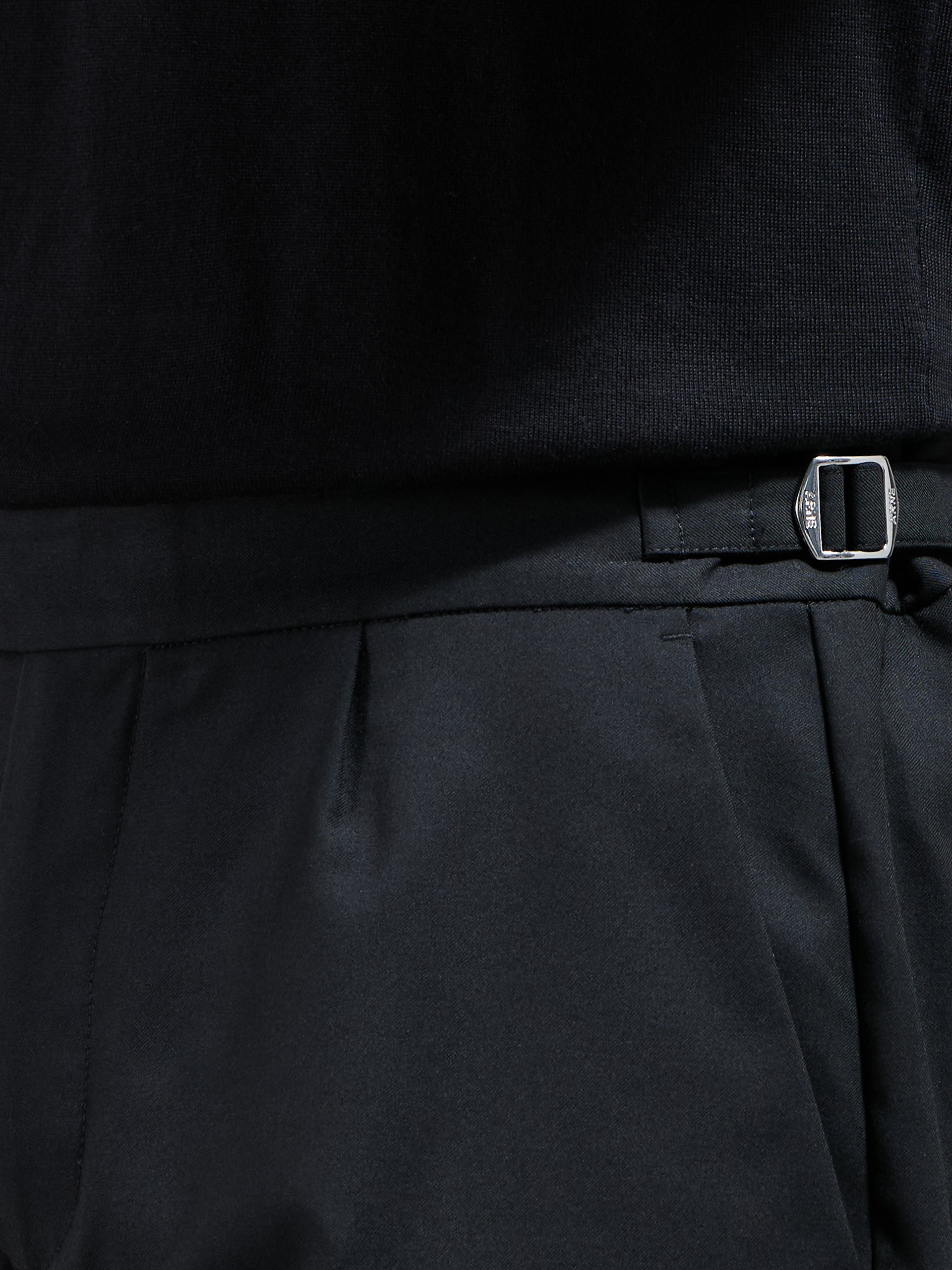 Formal Stretch Side Adjuster Short in Black