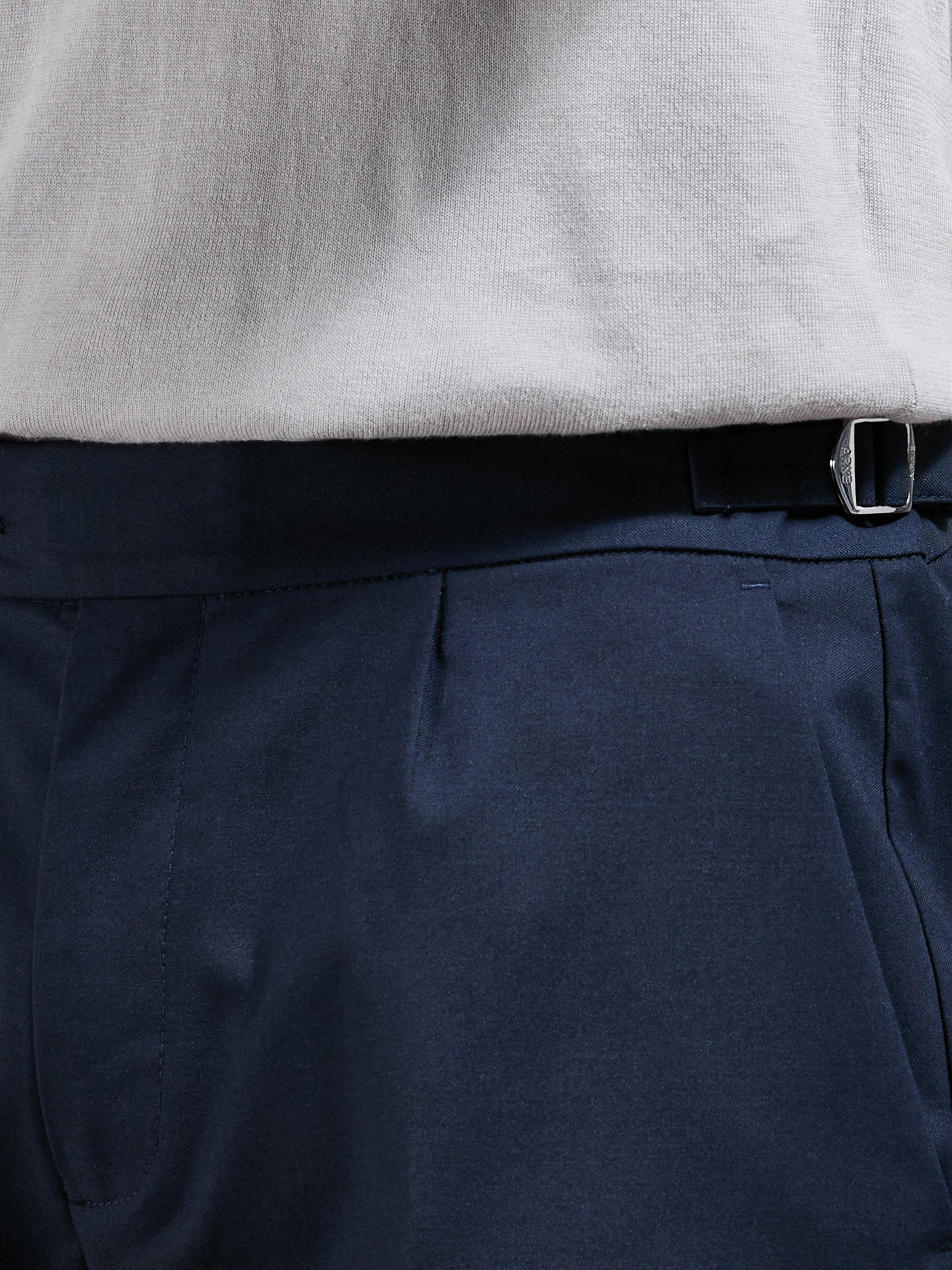 Formal Stretch Side Adjuster Short in Navy