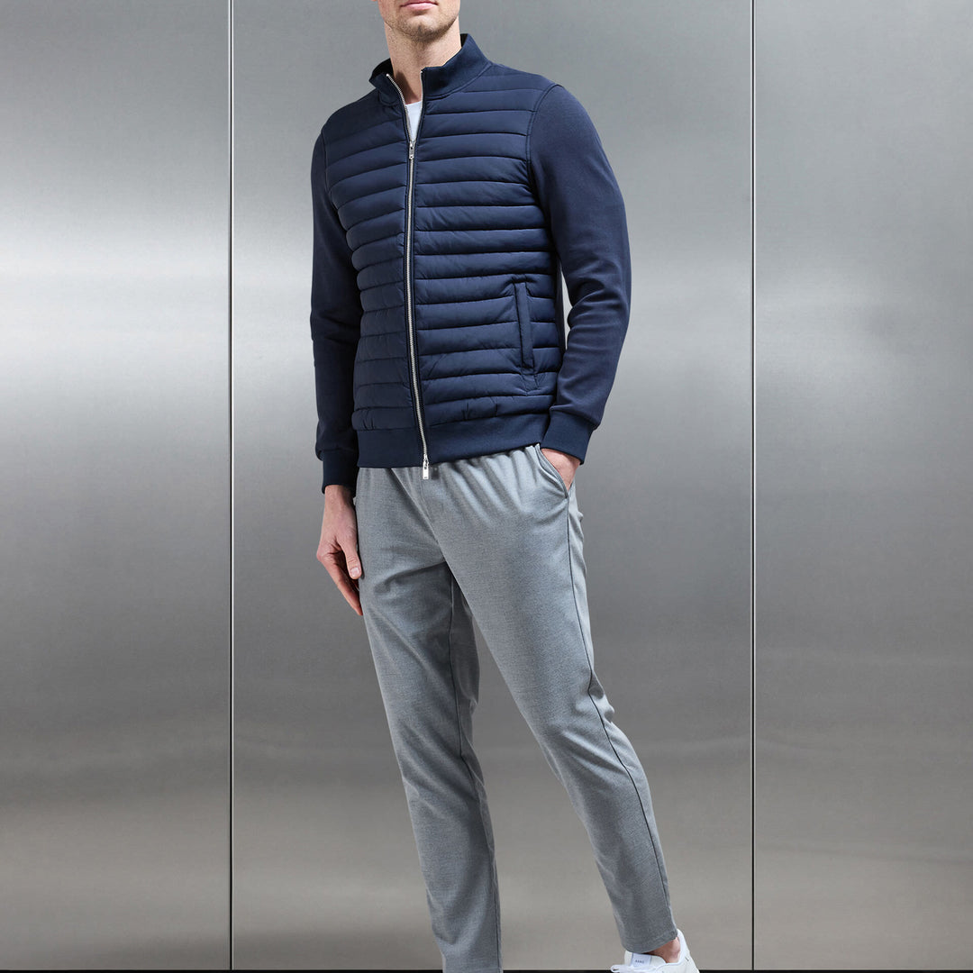 Formal Stretch Drawstring Trouser in Grey