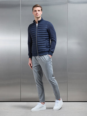 Formal Stretch Drawstring Trouser in Grey