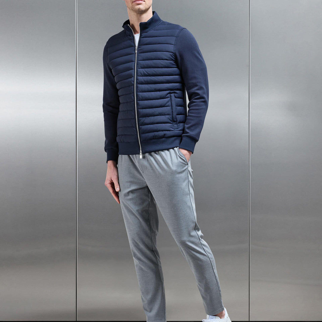 Formal Stretch Drawstring Trouser in Grey