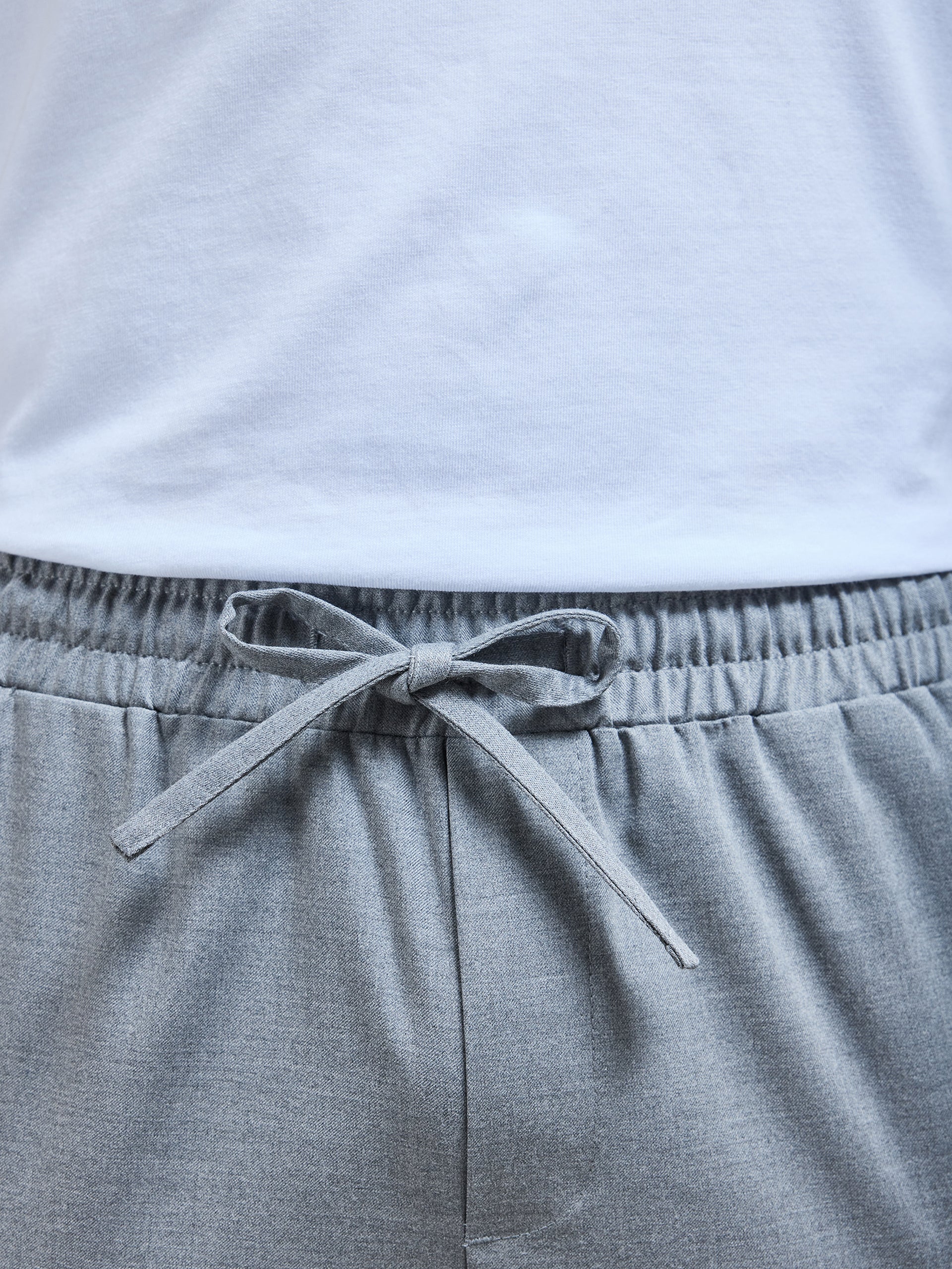 Formal Stretch Drawstring Trouser in Grey