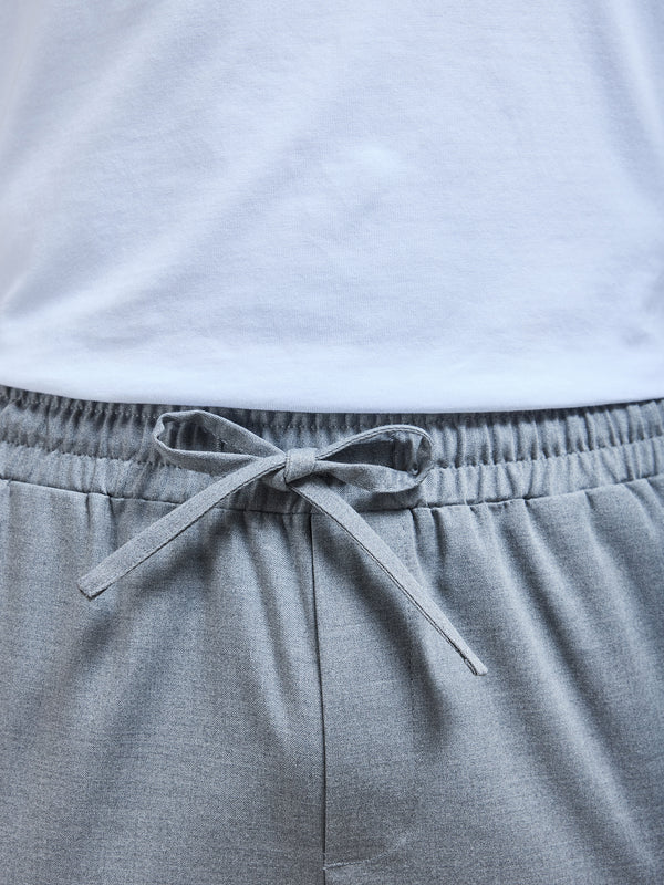 Formal Stretch Drawstring Trouser in Grey