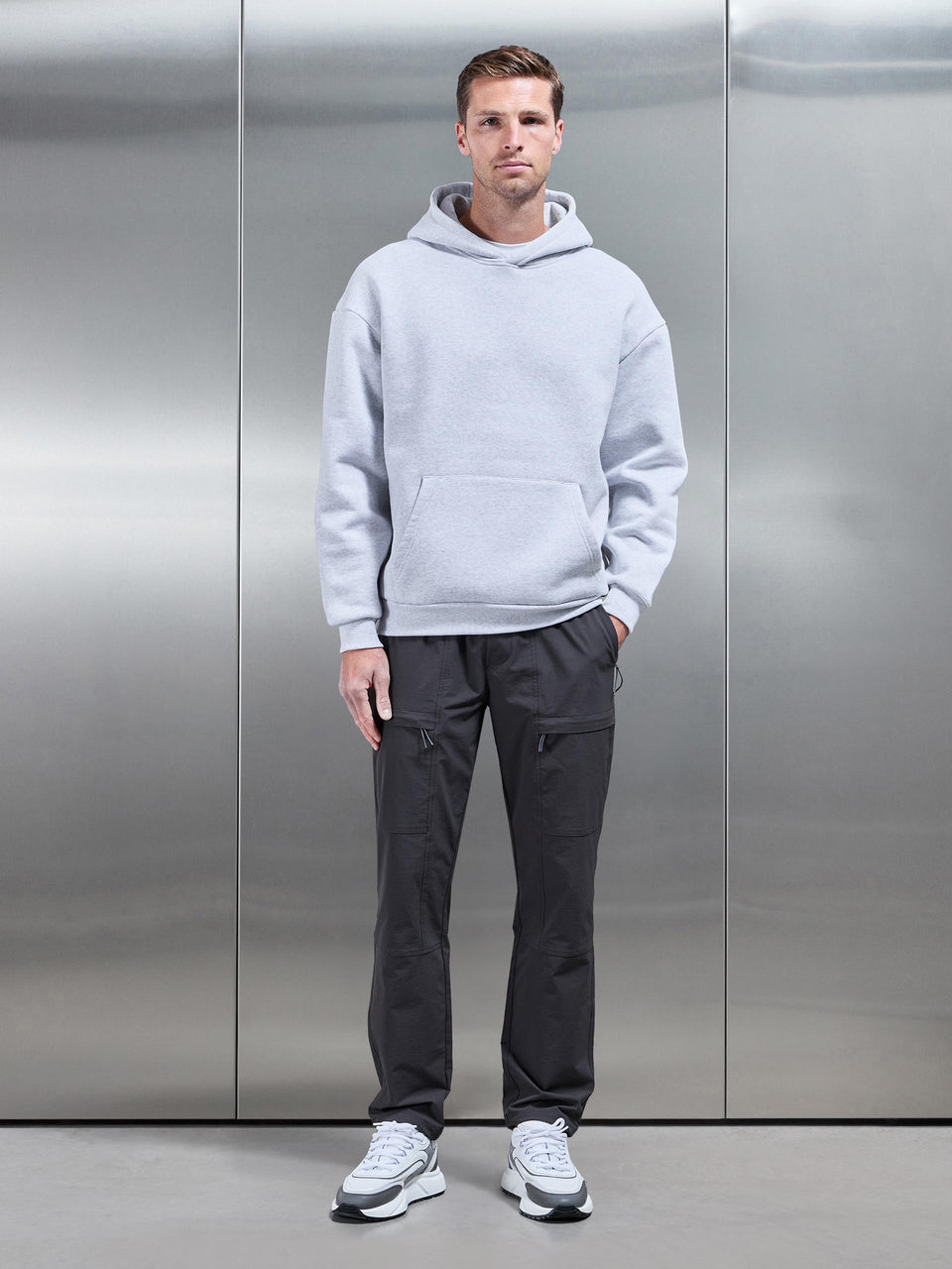Front Pocket Technical Cargo Pant in Grey