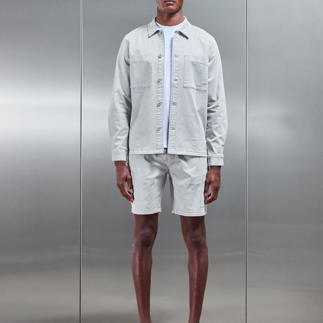 Garment Dye Cargo Short in Stone