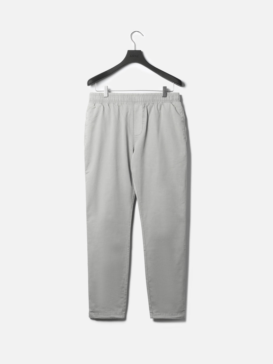 Garment Dye Cotton Trouser in Stone