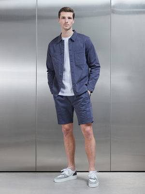 Garment Dye Cargo Short in Navy