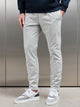 Garment Dye Cotton Trouser in Stone