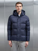 Goose Down Short Length Jacket in Navy