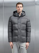 Goose Down Short Length Jacket in Grey
