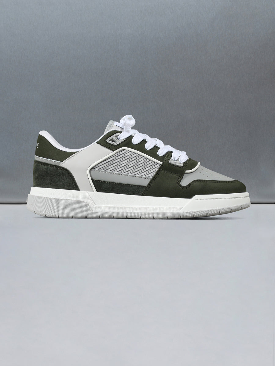 Basket Trainer in Grey Olive